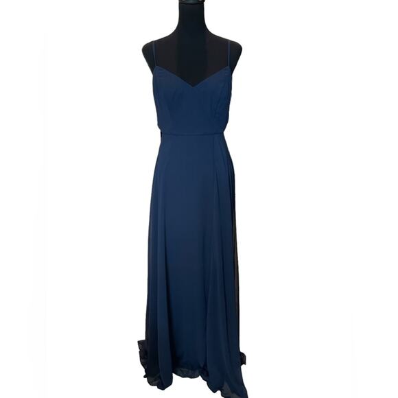 New GORGEOUS ~ After Six~ Tie-Back Cutout Maxi Dress sz 6 - Picture 2 of 6